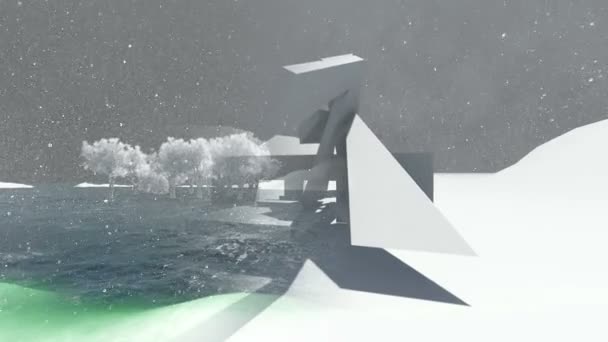 Architecture Abstraite Concept Architecture Organique Animation Rendu — Video