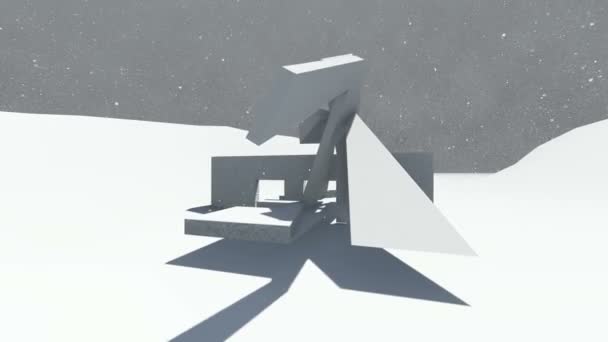 Architecture Abstraite Concept Architecture Organique Animation Rendu — Video