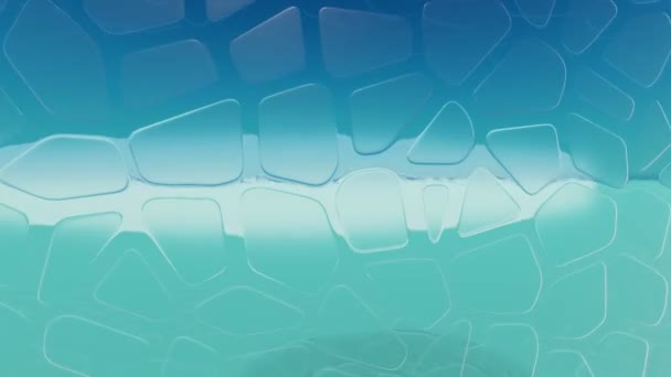 Intérieur en verre lisse. rendu 3D. Animation 3D 