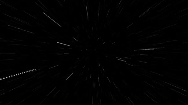 Resumen Movimiento Warp Hyperspace Explotación Expansión Del Movimiento — Vídeo de stock