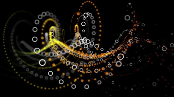 Computergenerierte Animation Von Spiralformdrehungen — Stockvideo