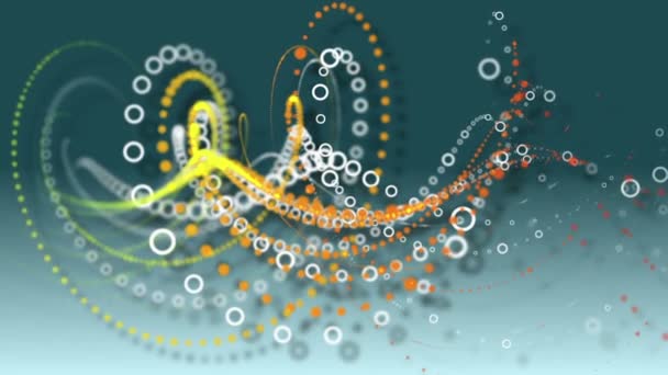 Computergenerierte Animation Von Spiralformdrehungen — Stockvideo