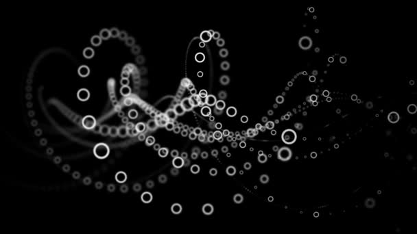 Computergenerierte Animation Von Spiralformdrehungen — Stockvideo