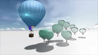 animasyon sıcak balon lideri kavramının