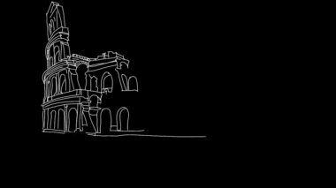 Roman Kent Animasyon El Çizimi Çizimi 
