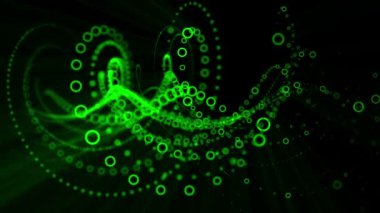  Oluşturulan bilgisayar animasyon Derma sarmal şeklinin spin 