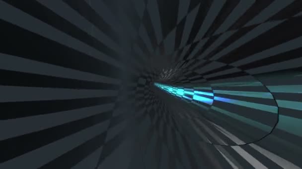 Wormhole Time Space Flashy High Tech Style Travel Sparkling High — Stock Video