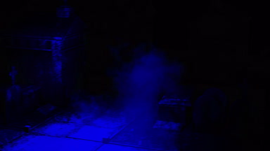 ürpertici mezarlık Cadılar Bayramı arka plan sahne graves ile