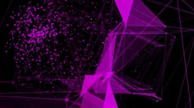 Soyut geometrik poligonal yapı