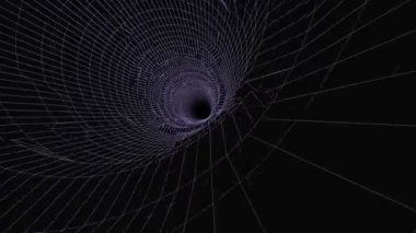 3D render - tel çerçeve modeli yavaş giderek beyaz ve siyah hareket grafik tasarım