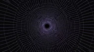 3D render - tel çerçeve modeli yavaş giderek beyaz ve siyah hareket grafik tasarım