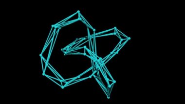 Torus düğümünün kablo çerçeve modeli - 3B Hazırlama