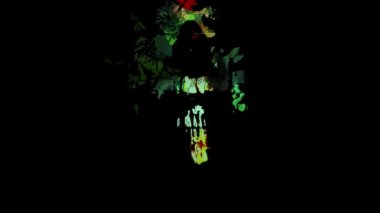 Korku Geçmişi. Korku filmi için rahatsız edici bir arka plan.