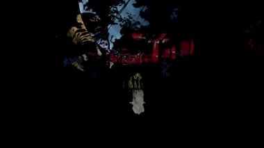 Korku Geçmişi. Korku filmi için rahatsız edici bir arka plan.