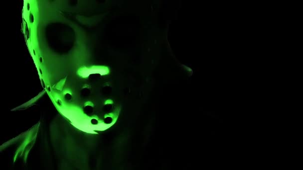 Animace Hologramu Horor Zombie Efekty Smíšená Média Dvou — Stock video