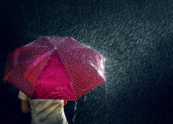 Paraguas con lluvia — Foto de Stock