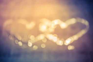 kalp bokeh arka plan