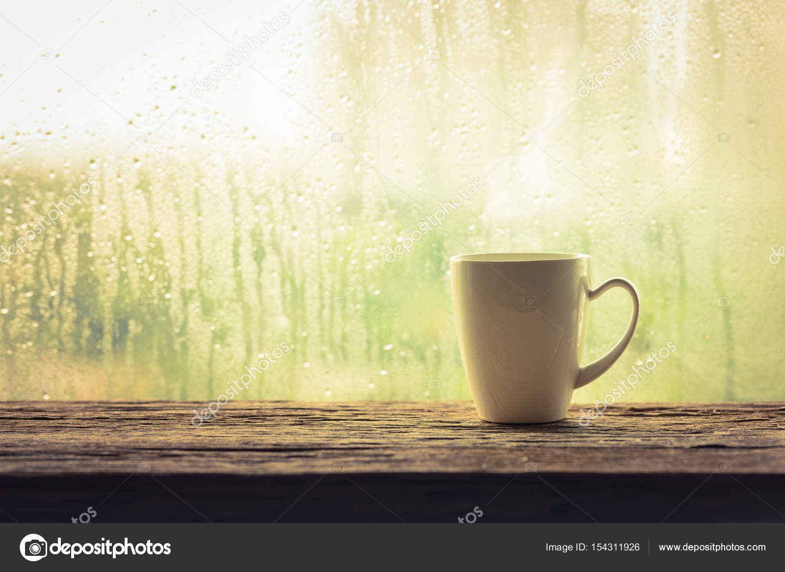 Coffee Cup With Rain Stock Photo By C Bgphoto Coffee Cup With Rain Stock Photo By C Bgphoto