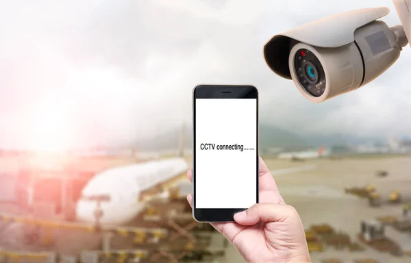 CCTV z technologią zabezpieczeń — Zdjęcie stockowe