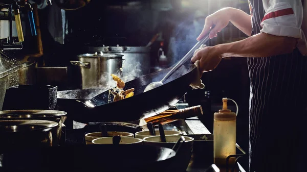 Cooking with chef — Stock Photo, Image