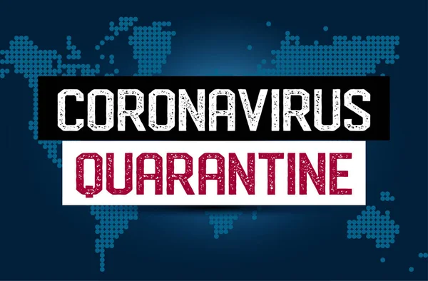 Coronavirus 2019 Ncov Quarantine Awareness Lettering Phrase 中国的考罗纳威 新科罗纳威斯 2019 — 图库矢量图片