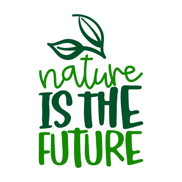 Nature Future Handwritten Calligraphy Restaurant Badge Logo Vector Elements Labels — Stock Vector