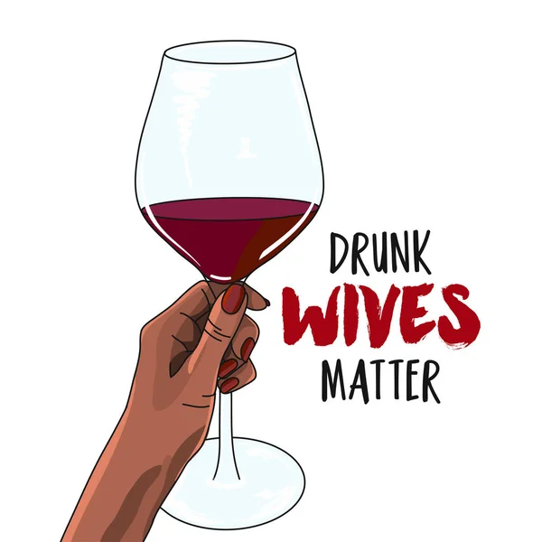 Womens Drunk Wives Matter Funny Saying Wine Shirt Womens Drunk Wives Matter Funny Saying Wine Shirt