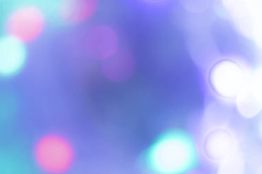 Bokeh efektli soyut soğuk renk arkaplanı.