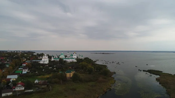 Vista Aérea Del Monasterio Spaso Yakovlevsky Rostov Anillo Oro Rusia —  Fotos de Stock