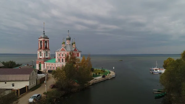 Pereslavl Zalevsky Deki Kırk Sebaste Şehitleri Kilisesi Hava Manzaralı Rusya — Stok fotoğraf