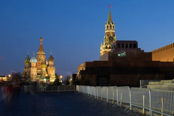 Red Square Dusk Russia Moscow — Stock Photo, Image