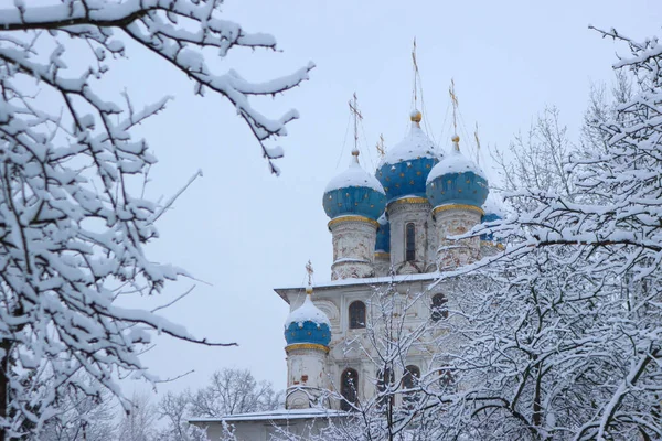 Iglesia Kazán Icono Madre Dios Finca Kolomenskoye Después Una Nevada —  Fotos de Stock