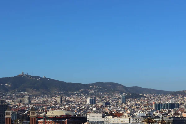 Utsikt Över Barcelona Solig Dag Spanien — Stockfoto