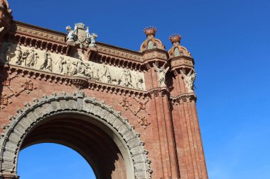 Güneşli bir günde Barselona Zafer Takı, Katalonya, İspanya
