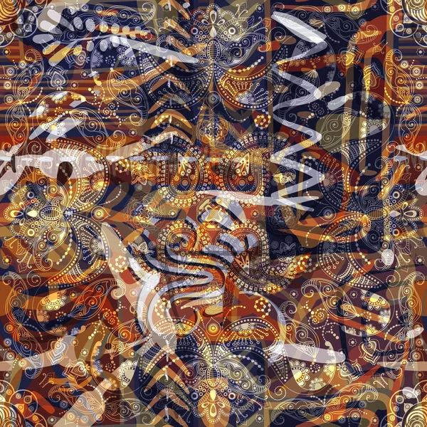 Конструкция для квадратного кармана, шаль, текстиль — стоковый вектор