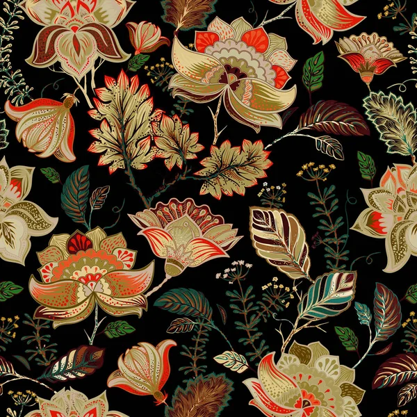Pateador sin costura floral, estilo provence — Archivo Imágenes Vectoriales
