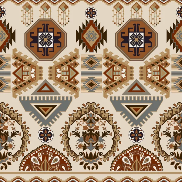 Halk süs seamless modeli. Geometrik etnik duvar kağıdı