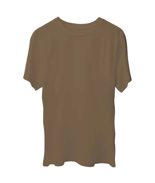 Short Sleeve Shirts Mock Wild Otter Color You Can Add — Stock Photo, Image