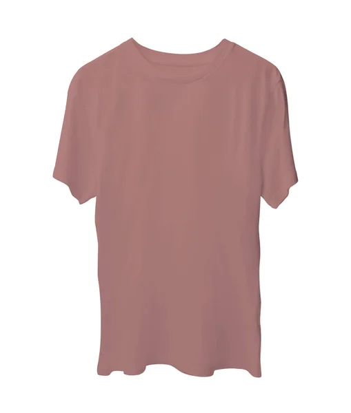 Short Sleeve Shirts Mock Ash Rose Color You Can Add — Stock Photo, Image
