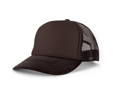 Side View Gerçekçi Cap Mock Up in Chicory Kahve Rengi tasarımlarınızı veya marka logonuzu güzel bir şekilde sunmanıza yardımcı olacak yüksek çözünürlüklü bir şapka modelidir..