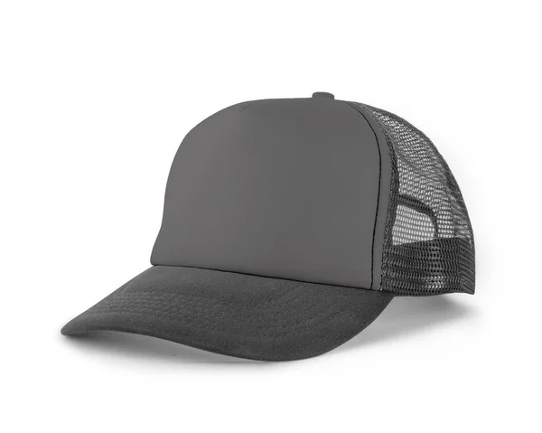 Side View Realistic Cap Mock Frost Gray Color Una Maqueta — Foto de Stock