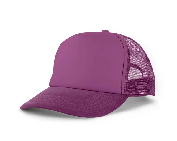 侧视图写实主义帽子造型春季番红花色是一种高分辨率的帽子造型 可以帮助您漂亮地展示您的设计或品牌标志 — 图库照片