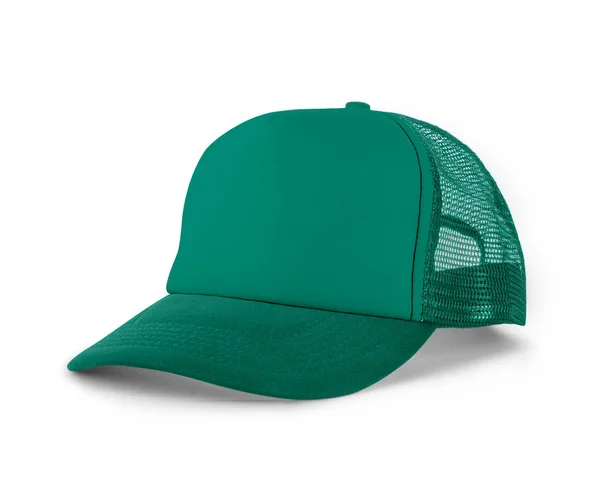 Side View Realistic Cap Mock Blueアルカディアカラーは高解像度の帽子モックアップで デザインやブランドのロゴを美しく表示するのに役立ちます — ストック写真