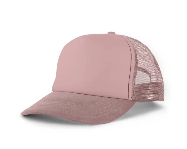 Side View Realistic Cap Mock Rose Quartet Color Modelo Chapéu — Fotografia de Stock