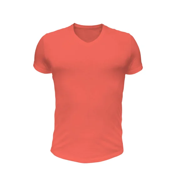 Amazing Tshirt Mock Living Coral Color Professional Job Designer — 스톡 사진
