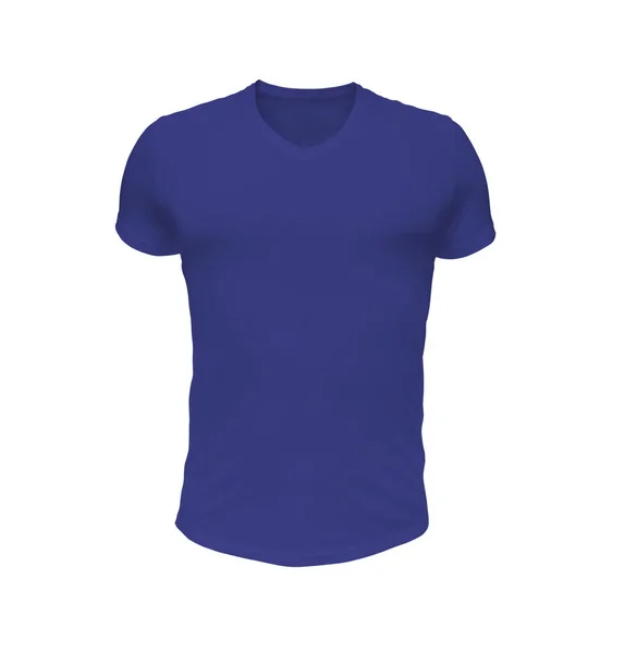 Esta Incrível Camiseta Mock Royal Blue Color Trabalho Profissional Designer — Fotografia de Stock
