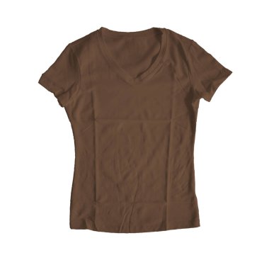 Tasarımını bu Şirin Kadın Tişörtü ile daha hızlı çalıştır Kraliyet Kahverengi Rengi ile.