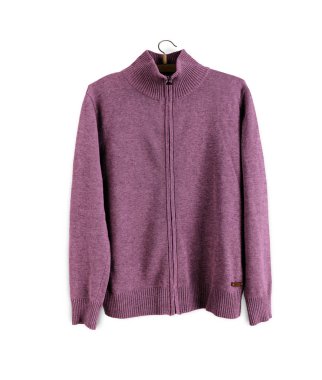 Front View Track Jacket Mockup With Hanger In Royal Lilac Color is a simple and modern blank template and ready to use.