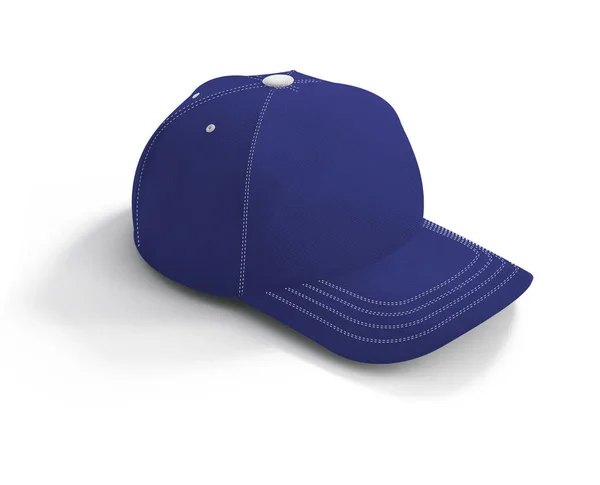 High Resolution Football Cap Mockup Royal Blue Color Help You — 스톡 사진