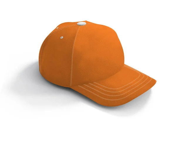 Ένα Υψηλής Ανάλυσης Football Cap Mockup Στο Turmeric Powder Color — Φωτογραφία Αρχείου